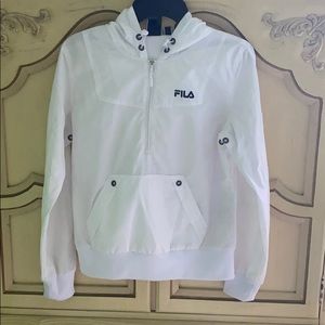 FILA Sport white windbreaker